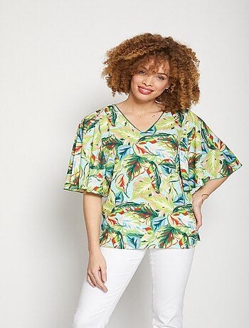 Túnica de longitud media con mangas con volantes - Afibel