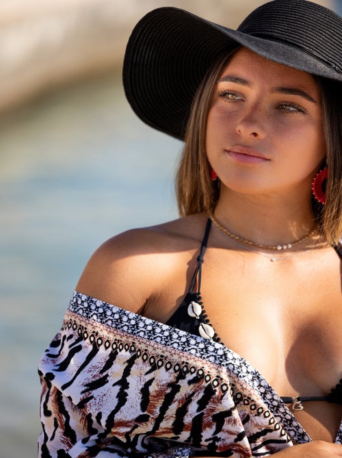 Túnica de Playa Beachrobe BlackPanther - Kiabi