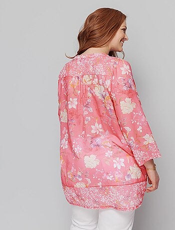 Túnica de voile estampada - AFIBEL