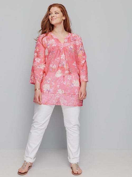 Túnica de voile estampada - AFIBEL - Kiabi