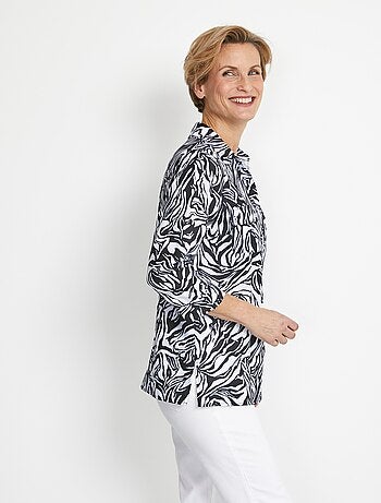 Túnica estampada con mangas 3/4 - Afibel