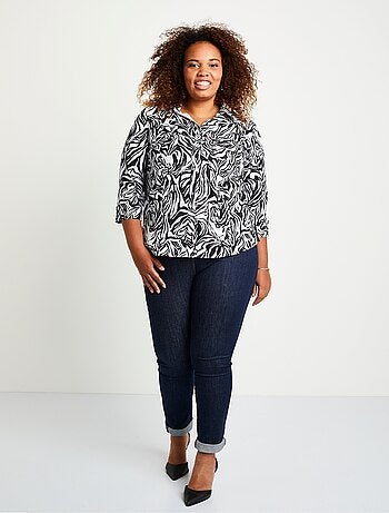 Túnica estampada con mangas 3/4 - Afibel