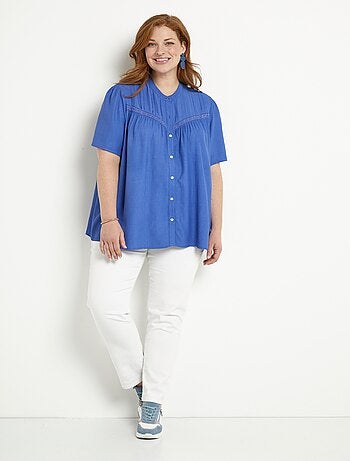 Túnica estampada con mangas de murciélago - Afibel