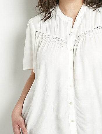 Túnica estampada con mangas de murciélago - Afibel