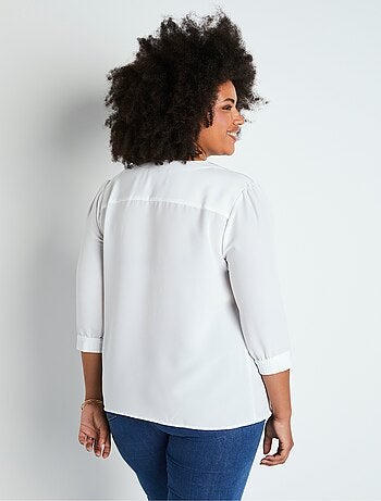 Túnica holgada de largo medio con cuello redondo - Afibel