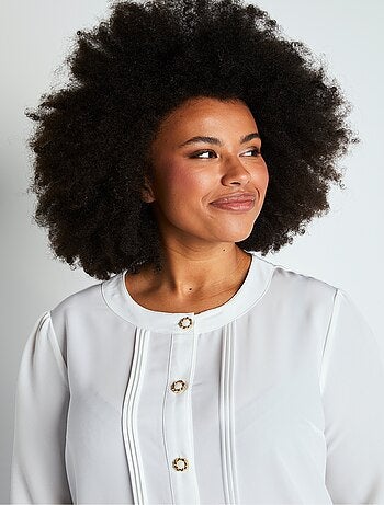 Túnica holgada de largo medio con cuello redondo - Afibel