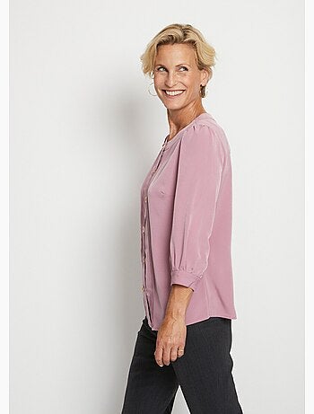 Túnica holgada de largo medio con cuello redondo - Afibel