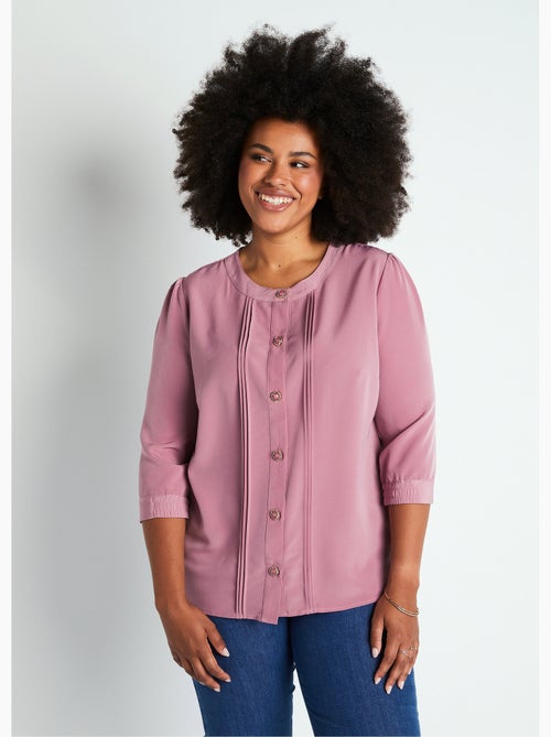 Túnica holgada de largo medio con cuello redondo - Afibel - Kiabi