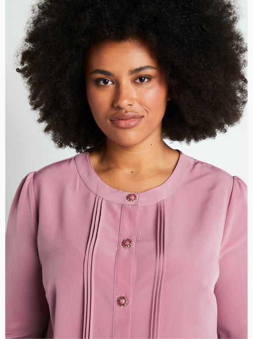 Túnica holgada de largo medio con cuello redondo - Afibel - Kiabi