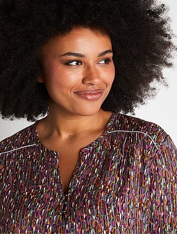 Túnica holgada de largo medio, lisa o estampada. - Afibel