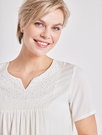 Túnica larga bohemia de seersucker - Afibel