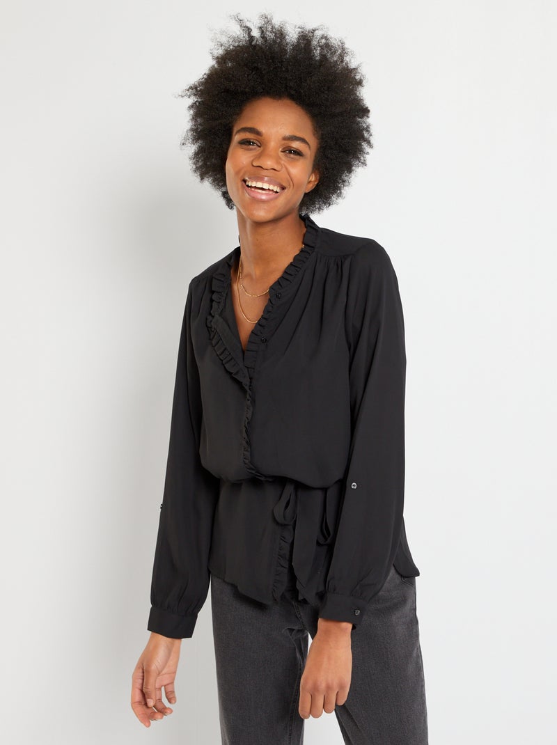 Túnica larga estampada NEGRO - Kiabi