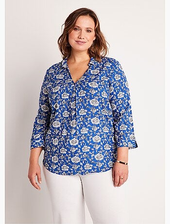 Túnica larga evasé floral - Afibel