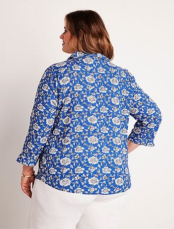 Túnica larga evasé floral - Afibel