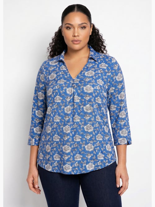 Túnica larga evasé floral - Afibel - Kiabi