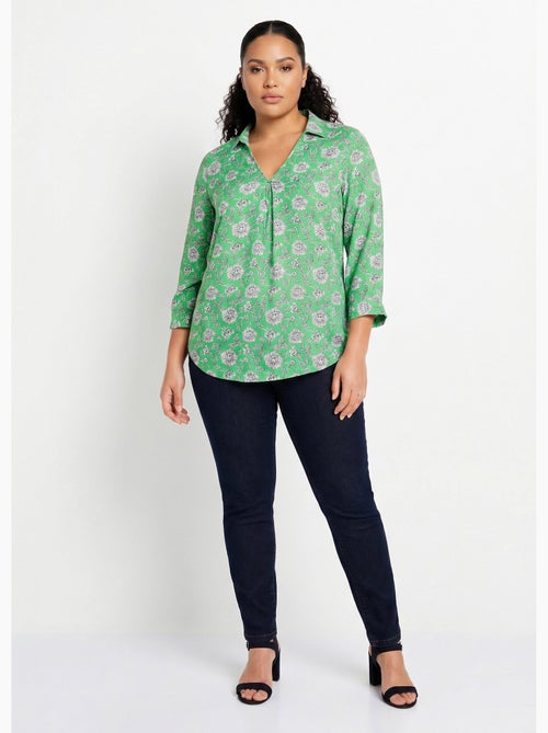 Túnica larga evasé floral - Afibel - Kiabi