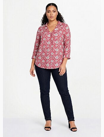 Túnica larga evasé floral - Afibel