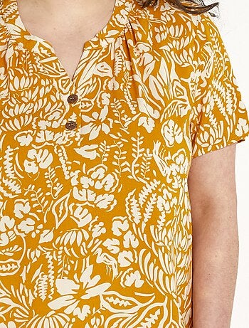 Túnica larga evasé floral o lisa - Afibel