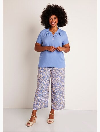 Túnica larga evasé floral o lisa - Afibel