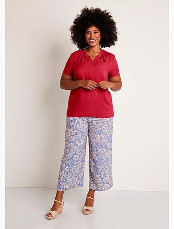 Túnica larga evasé floral o lisa - Afibel