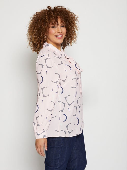Túnica larga fluida estampada - Afibel - Kiabi