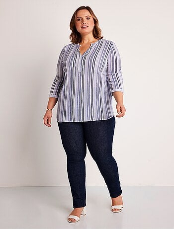 Túnica larga recta rayas brillantes - Afibel