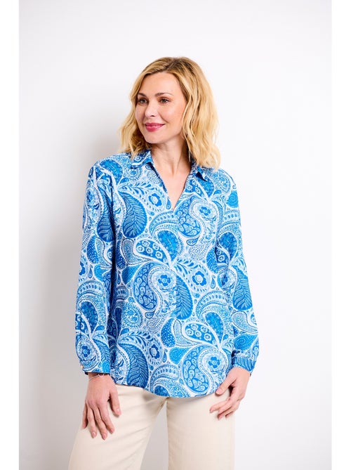Túnica larga suelta con estampado paisley - Afibel - Kiabi Túnica larga suelta con estampado paisley - Afibel - Kiabi