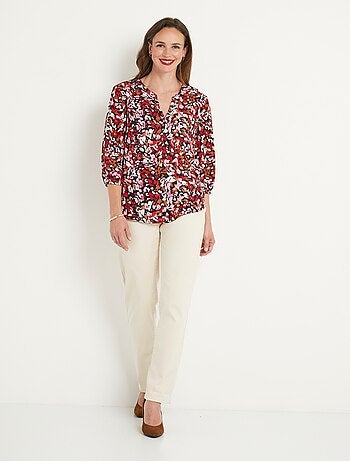 Túnica larga y holgada con botones - Afibel