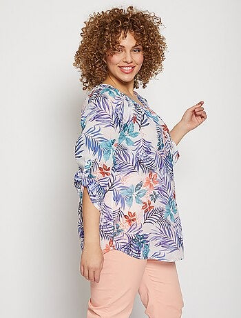 Túnica larga y holgada con mangas 3/4 - AFIBEL