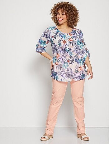 Túnica larga y holgada con mangas 3/4 - AFIBEL