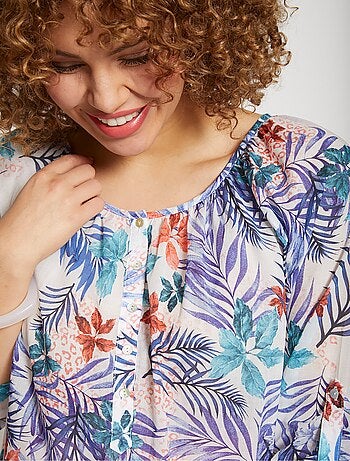 Túnica larga y holgada con mangas 3/4 - AFIBEL