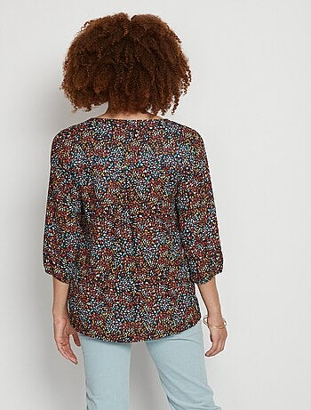 Túnica lisa o estampada con cuello en V - Afibel