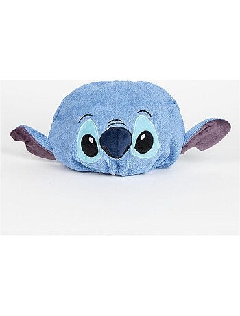 Turbante para el cabello infantil Stitch microfibra azul: secado rápido