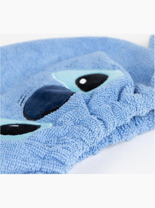 Turbante para el cabello infantil Stitch microfibra azul: secado rápido - Kiabi