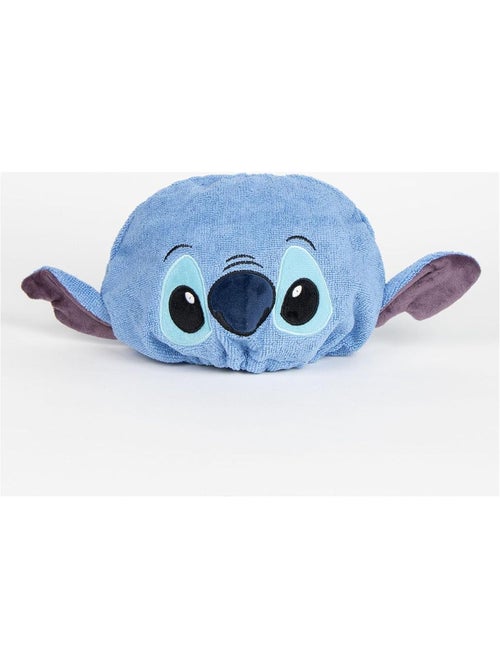 Turbante para el cabello infantil Stitch microfibra azul: secado rápido - Kiabi