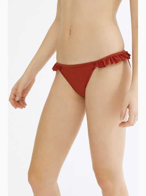Tuva frill side braguita de bikini penti - Kiabi