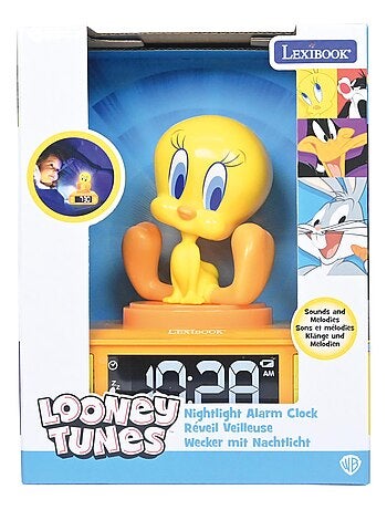 Tweety Luz nocturna Reloj despertador con sonidos
