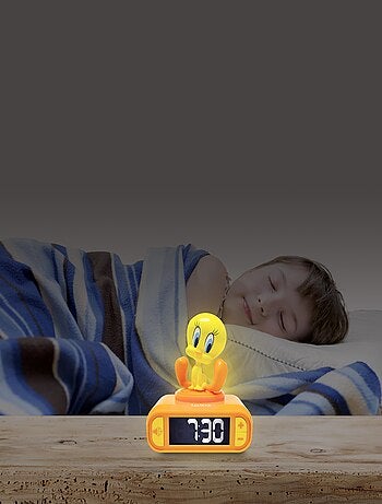 Tweety Luz nocturna Reloj despertador con sonidos