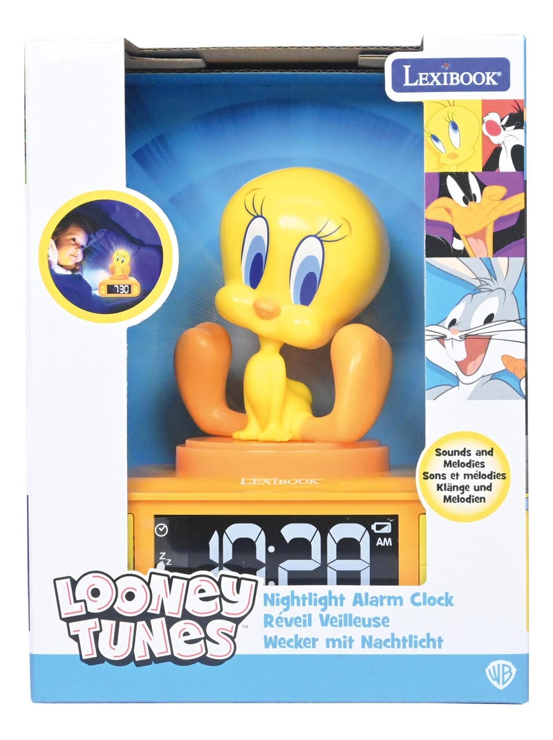 Tweety Luz nocturna Reloj despertador con sonidos Amarillo - Kiabi