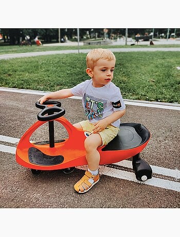 TwistCar coche infantil sin pedales con volante giratorio, juego activo para niños y adultos