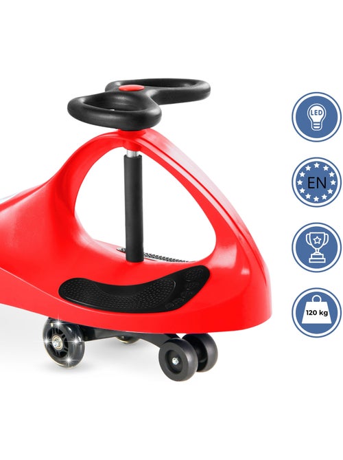 TwistCar coche infantil sin pedales con movimiento por volante para niños y adultos - Kiabi TwistCar coche infantil sin pedales con movimiento por volante para niños y adultos - Kiabi