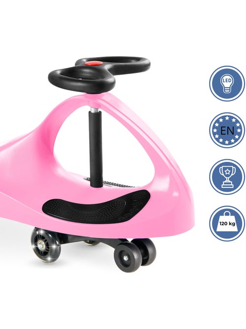 TwistCar coche infantil sin pedales con volante giratorio, juego activo para niños y adultos - Kiabi TwistCar coche infantil sin pedales con volante giratorio, juego activo para niños y adultos - Kiabi