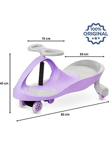 TwistCar coche infantil sin pedales con volante giratorio, juego activo para niños y adultos