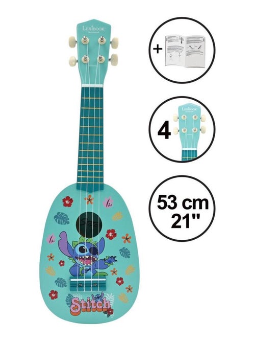Ukelele de madera Stitch con cuerdas de nylon 21'' / 53 cm - Kiabi