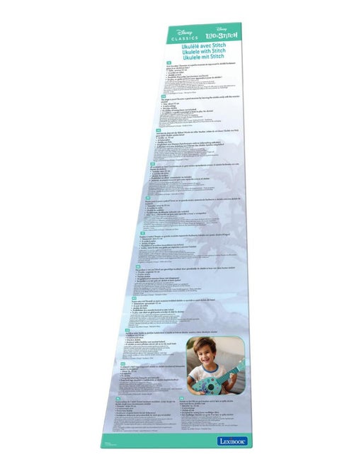 Ukelele de madera Stitch con cuerdas de nylon 21'' / 53 cm - Kiabi