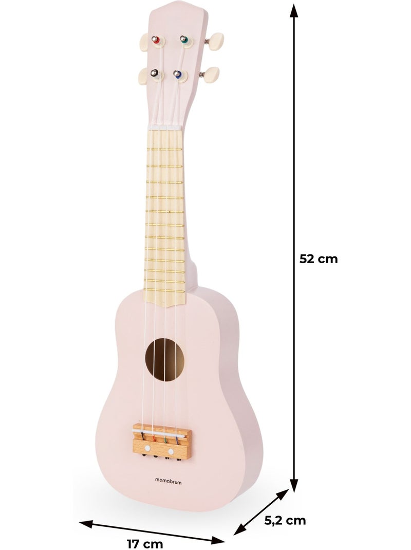 Ukulele madera infantil guitarra 4 cuerdas 52cm juguete musical mamabrum N/D - Kiabi