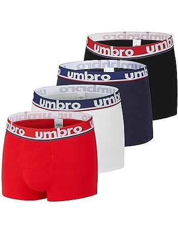 Umbro - pack de 4 bóxers para hombre