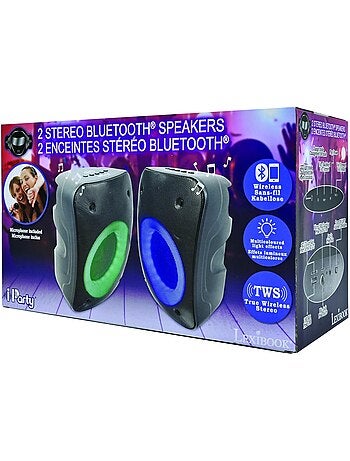 Un par de potentes altavoces bluetooth estéreo iparty