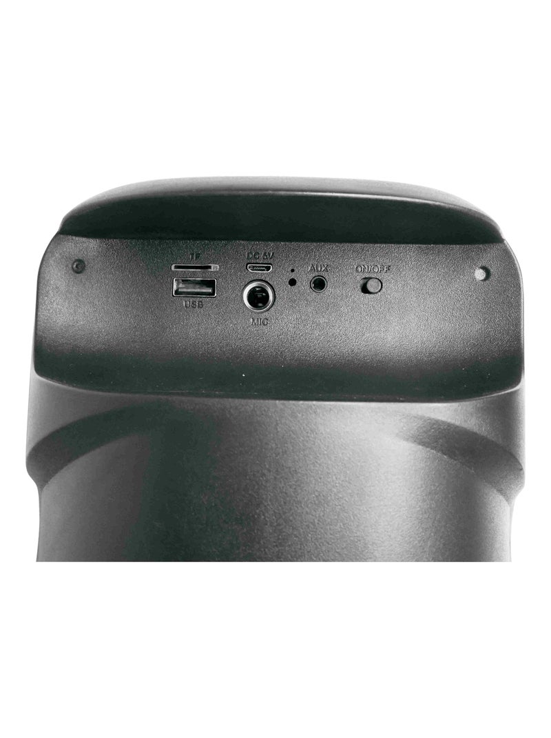 Un par de potentes altavoces Bluetooth estéreo iParty Negro - Kiabi