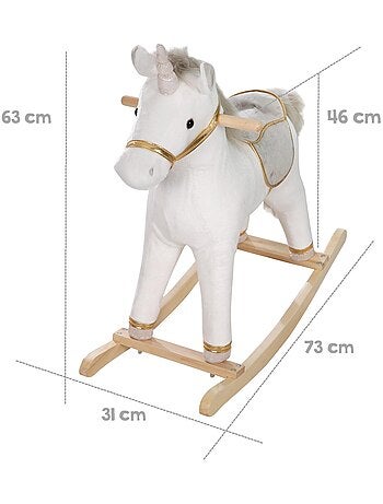 Unicornio balancín con silla y riendas para bebé desde 18 meses 'Roba'